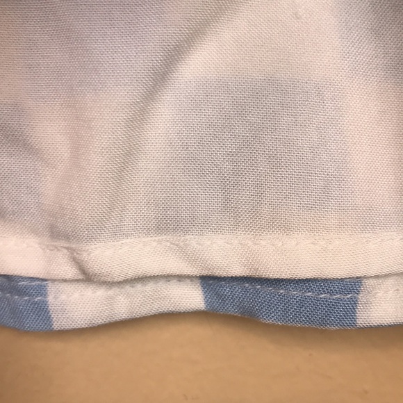 NWT Abercrombie Kids Big Girls’ Blue White Checkered Small Front Slit Mini Skirt - Picture 4 of 8